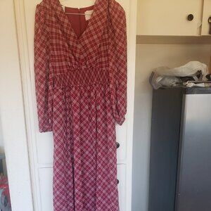 Cal Meets Glam Plaid Dress Size 8